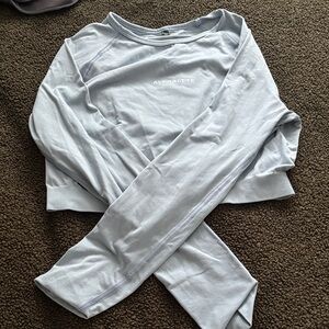 Alphalete Sky Blue Long Sleeve Shirt